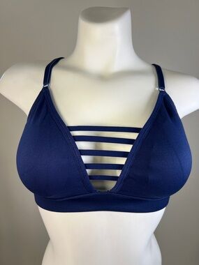 Victoria's Secret Navy Strappy Plunge Bralette